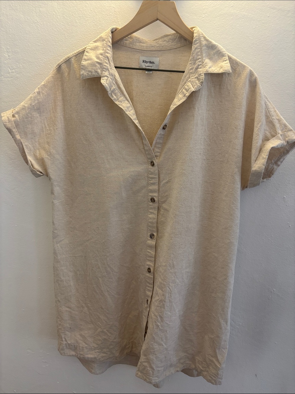 Classic button up tunic for beach or pool